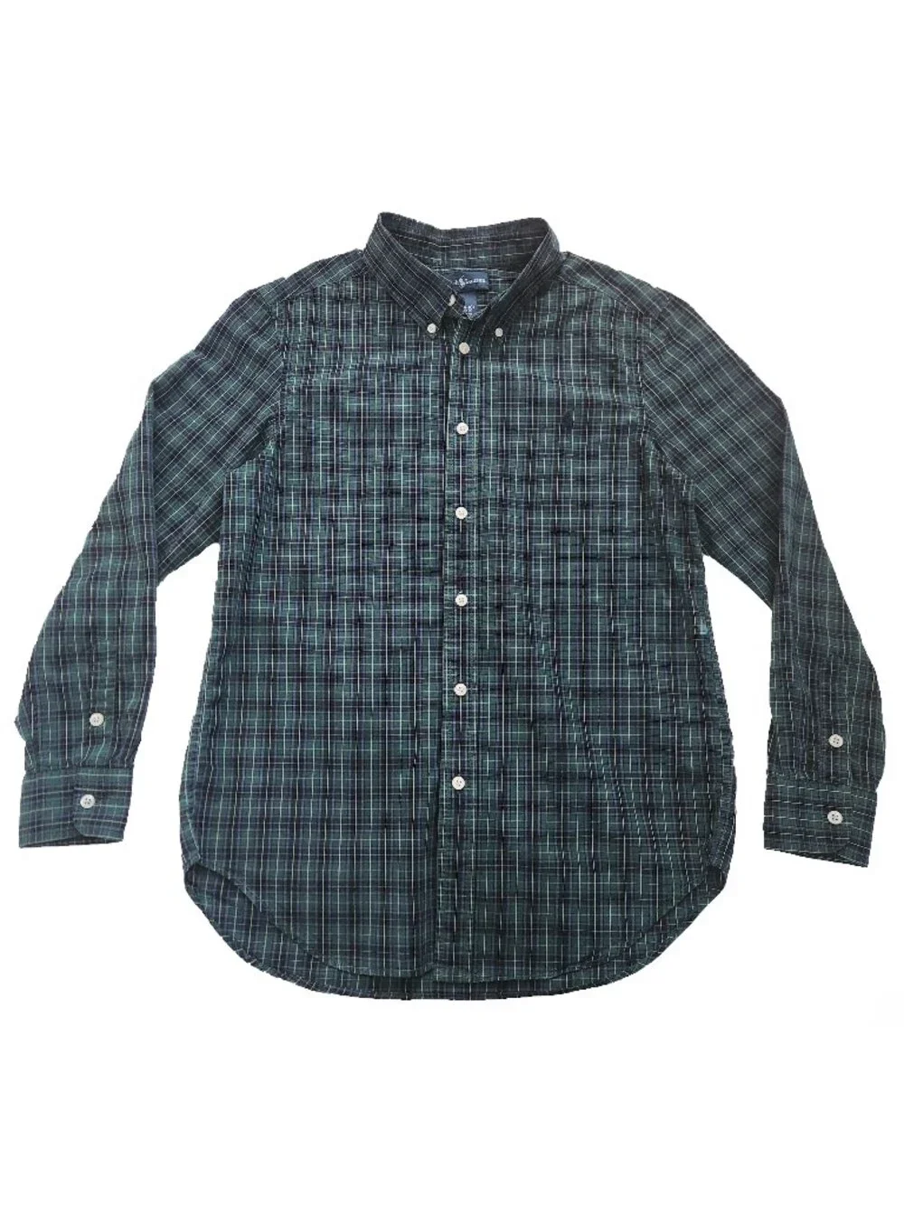 Share Ralph Lauren Button Down Green Plaid Shirt Boys Size Large (14-16 Years)